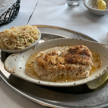 Symeons - Baked haddock - Greek Near Me - Yorkville, New York Symeons - Baked haddock - Greek Near Me - Yorkville, New York