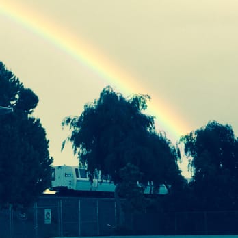 BART - Union City Station - Rainbow over Union City bart - Public Transportation Near Me - Union City, California