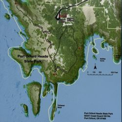 Port Orford Heads State Park - Map of area