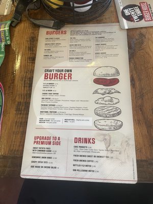 Menu photo 8 One Twenty Three Burger House Saint Augustine, FL