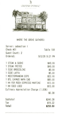 Menu photo 2 Grand Public Miami, FL