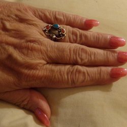 Star Nails - Acrylic with gel item #45