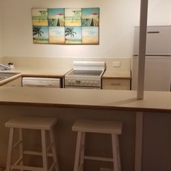 The Hastings Beach Houses - All the necessary appliances are here and plenty of counter space.