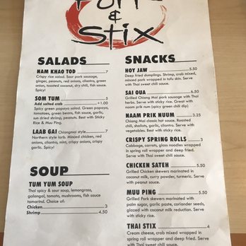 Fork & Stix - Menu - Thai Near Me - Saint Louis, Missouri Fork & Stix - Menu - Thai Near Me - Saint Louis, Missouri
