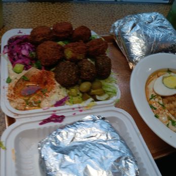 Nish Nush - Comes with 2 pita , Falafel platter - Vegetarian Near Me - New York, New York