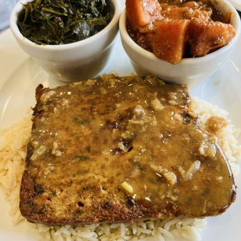 Mr B's Southern Kitchen - Turkey Meatloaf, collard greens, and yams. - Soul Food Near Me - Tampa, Florida
