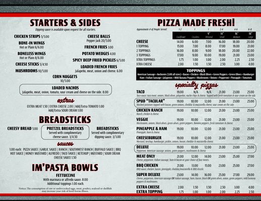 Menu photo 1 Teaford's Pizza & Subs Greenville, OH