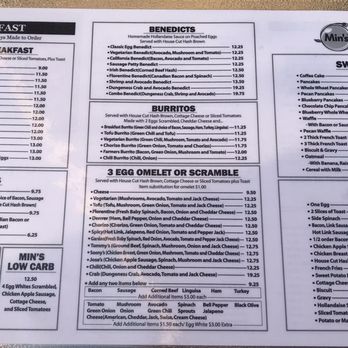 Min's Kitchen - Breakfast Menu - American Near Me - Concord, California Min's Kitchen - Breakfast Menu - American Near Me - Concord, California