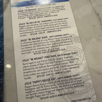 Deep Sea Wine Tasting Room - Menu for flights / tasting 2024 - Wine Bars Near Me - Ventura, California Deep Sea Wine Tasting Room - Menu for flights / tasting 2024 - Wine Bars Near Me - Ventura, California