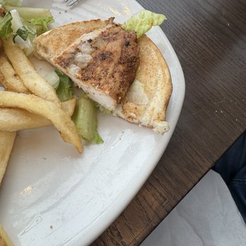 Outback Steakhouse - The chicken on one half  of the chicken sandwich. - Steakhouses Near Me - Romulus, Michigan