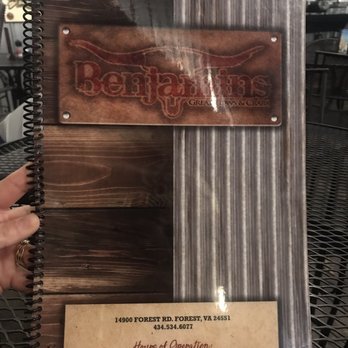 Benjamin's - Menu - Seafood Near Me - Forest, Virginia