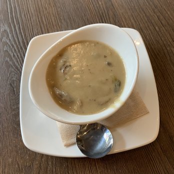 Rosine's Restaurant - Creamy mushroom Soup of the Day Dinner - American Near Me - Monterey, California Rosine's Restaurant - Creamy mushroom Soup of the Day Dinner - American Near Me - Monterey, California