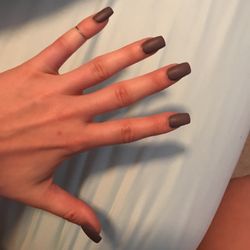 Nail Rap - $16 for a fill! He removed my old gels, made my coffin shape more square and thinned the nails out, so they look completely natural!