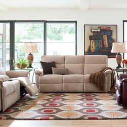 Bill's Bedding & Furniture Showroom - La-Z-Boy Reclining sofa and loveseat