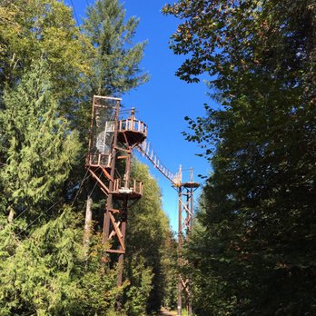 Ziplinex - The spiral staircase leads to the highest bridge, so your adrenaline just keeps on pumping. - Ziplining Near Me - Amboy, Washington Ziplinex - The spiral staircase leads to the highest bridge, so your adrenaline just keeps on pumping. - Ziplining Near Me - Amboy, Washington