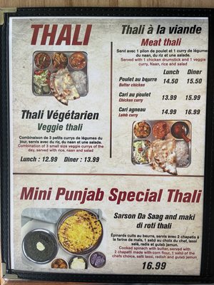 Menu photo 4 Mini Punjab Montreal, QC Menu photo 4 Mini Punjab Montreal, QC