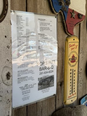 Menu photo 1 Pop's Pitt Bar BQ Brookshire, TX Menu photo 1 Pop's Pitt Bar BQ Brookshire, TX