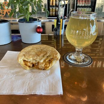Propeller Brewing - Cider and Buffalo chicken pie - Breweries Near Me - Bedford, Nova Scotia
