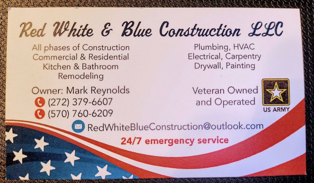 Slide of Red White & Blue Construction