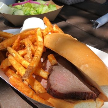 Cold Spring Tavern - Tri tip sandwich and fries - American Near Me - Santa Barbara, California