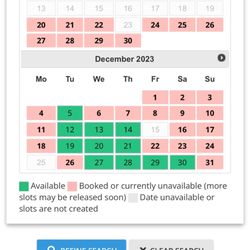 AAA Driving School - Example of poor availability in my area across multiple locations