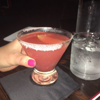 The Loft Cafe + Courtyard - Strawberry lemon drop with a sugar rim. - New American Near Me - Edmonds, Washington The Loft Cafe + Courtyard - Strawberry lemon drop with a sugar rim. - New American Near Me - Edmonds, Washington