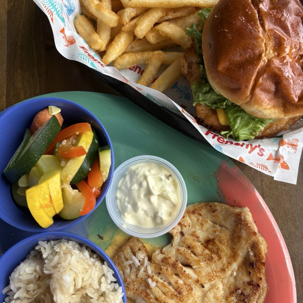 Grilled Grouper and Grouper Sandwich Grilled Grouper and Grouper Sandwich