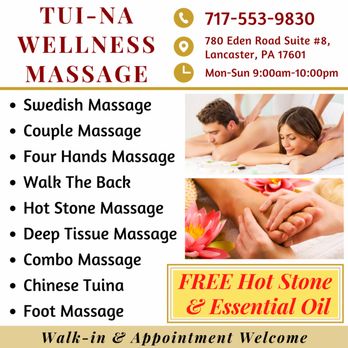 Tui-Na Wellness - Walk-in & Appointment Welcome - Massage Near Me - Lancaster, Pennsylvania Tui-Na Wellness - Walk-in & Appointment Welcome - Massage Near Me - Lancaster, Pennsylvania