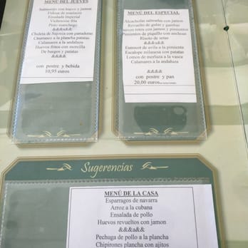 Rio Dany - Tres tipos de menu - Tapas Bars Near Me - Madrid, M