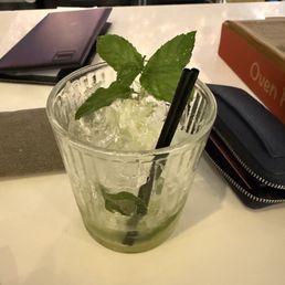 Raphael's mojito is delicious. What you see is my empty one !  So fresh.