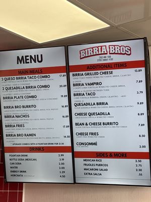 Menu photo 5 Birria Bros Tacos Las Vegas, NV