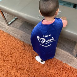 Dimples Pediatric Dental - We even got a super hero cape