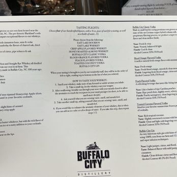 Buffalo City Distillery - Menu April 2025 - Distilleries Near Me - Point Harbor, North Carolina Buffalo City Distillery - Menu April 2025 - Distilleries Near Me - Point Harbor, North Carolina