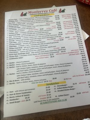 Menu photo 1 Monterrey Cafe Port Lavaca, TX Menu photo 1 Monterrey Cafe Port Lavaca, TX