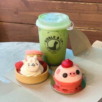 Bibble & Sip - Lychee Berry, Matcha Milk Tea, Raspberry Lychee Tart - Coffee & Tea Near Me - New York, New York