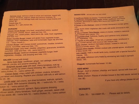 Menu photo 2 Café Munk København K, 84