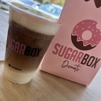 Sugarbox Donuts - Iced oatmilk latte - Donuts Near Me - West Hills, California