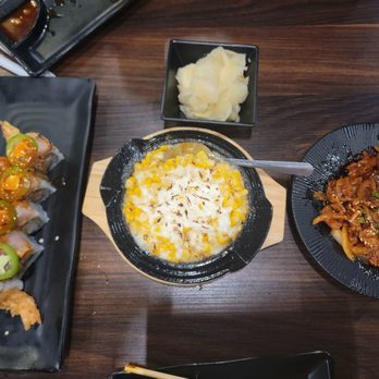 Its Sushi - Cheese corn and spicy chicken. Forgot the name of the roll. - Sushi Bars Near Me - Sacramento, California