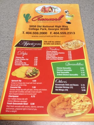 Menu photo 6 Cozumel College Park, GA Menu photo 6 Cozumel College Park, GA