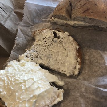 Bobby's Bagel Cafe - Blueberry bagel with a pound of cream cheese - Sandwiches Near Me - Oakton, Virginia Bobby's Bagel Cafe - Blueberry bagel with a pound of cream cheese - Sandwiches Near Me - Oakton, Virginia