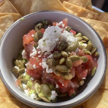 OLD SLO at The Cape - Guacamole & chips - Salad Near Me - Pismo Beach, California OLD SLO at The Cape - Guacamole & chips - Salad Near Me - Pismo Beach, California