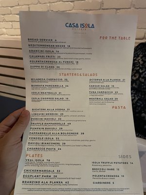 Menu photo 5 Casa Isola Osteria Miami Beach, FL Menu photo 5 Casa Isola Osteria Miami Beach, FL
