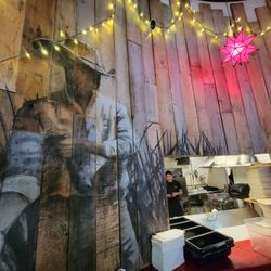 T/ACO an Urban Taqueria - Charcoal mural artwork