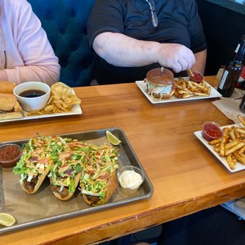Bread and Brew Alaska - Pulled pork tacos, bacon guac burger, all American burger, and French dip. - Bars Near Me - Anchorage, Alaska Bread and Brew Alaska - Pulled pork tacos, bacon guac burger, all American burger, and French dip. - Bars Near Me - Anchorage, Alaska