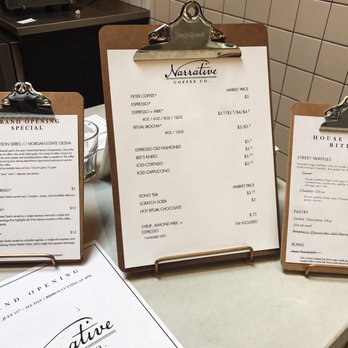 Narrative Coffee - Menu - Coffee & Tea Near Me - Everett, Washington