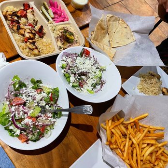 Cafe Du Liban - Half Tray of Hummus Half Tray of Rice Half Tray of House Salad - Middle Eastern Near Me - Tarzana, California Cafe Du Liban - Half Tray of Hummus Half Tray of Rice Half Tray of House Salad - Middle Eastern Near Me - Tarzana, California