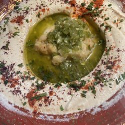 Pyramid Supermarket - Hummus! Bring your own dish in and they'll set it up for presentation