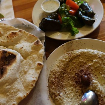 Black Iris - Baba ghanoush, Pita Bread, and Grape Leaves 7/10 - Mediterranean Near Me - Brooklyn, New York
