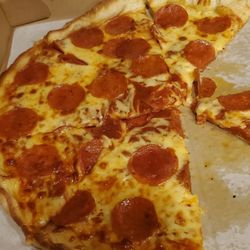 Sam's Italian Foods - $35 for a cheese and a pepperoni pizza. Really?!