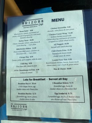 Menu photo 5 Arizona Cafe San Diego, CA Menu photo 5 Arizona Cafe San Diego, CA